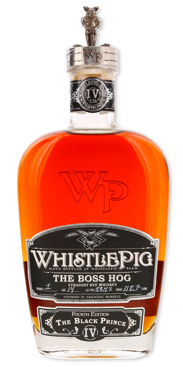 WhistlePig The Boss Hog Rye IV The Black Prince Rye Barrel 1 / "Skinny Prince" - Flask Fine Wine & Whisky