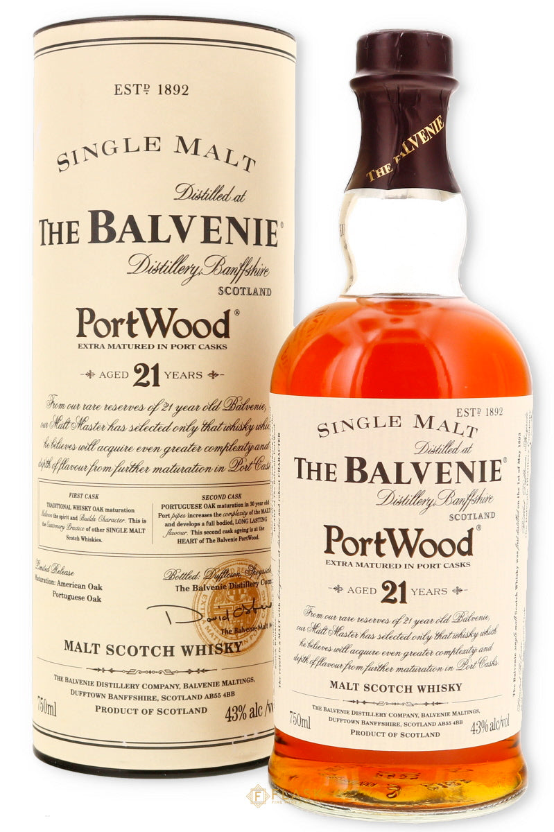 Buy Balvenie Portwood 21 Year Old Single Malt / Old Label 43