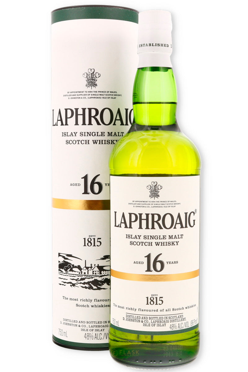 Buy Laphroaig 16 Year Old Islay Single Malt | Flask Wines
