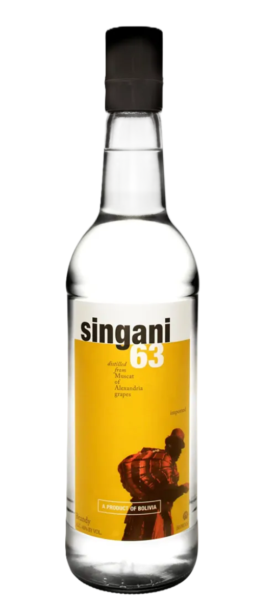 Singani 63 Spirit of Bolivia 80pf 750ml - Flask