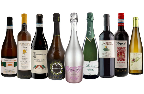 Taste of Italy: 9-Bottle Selection of Reds, Whites & Sparkling Wines - Flask Fine Wine & Whisky