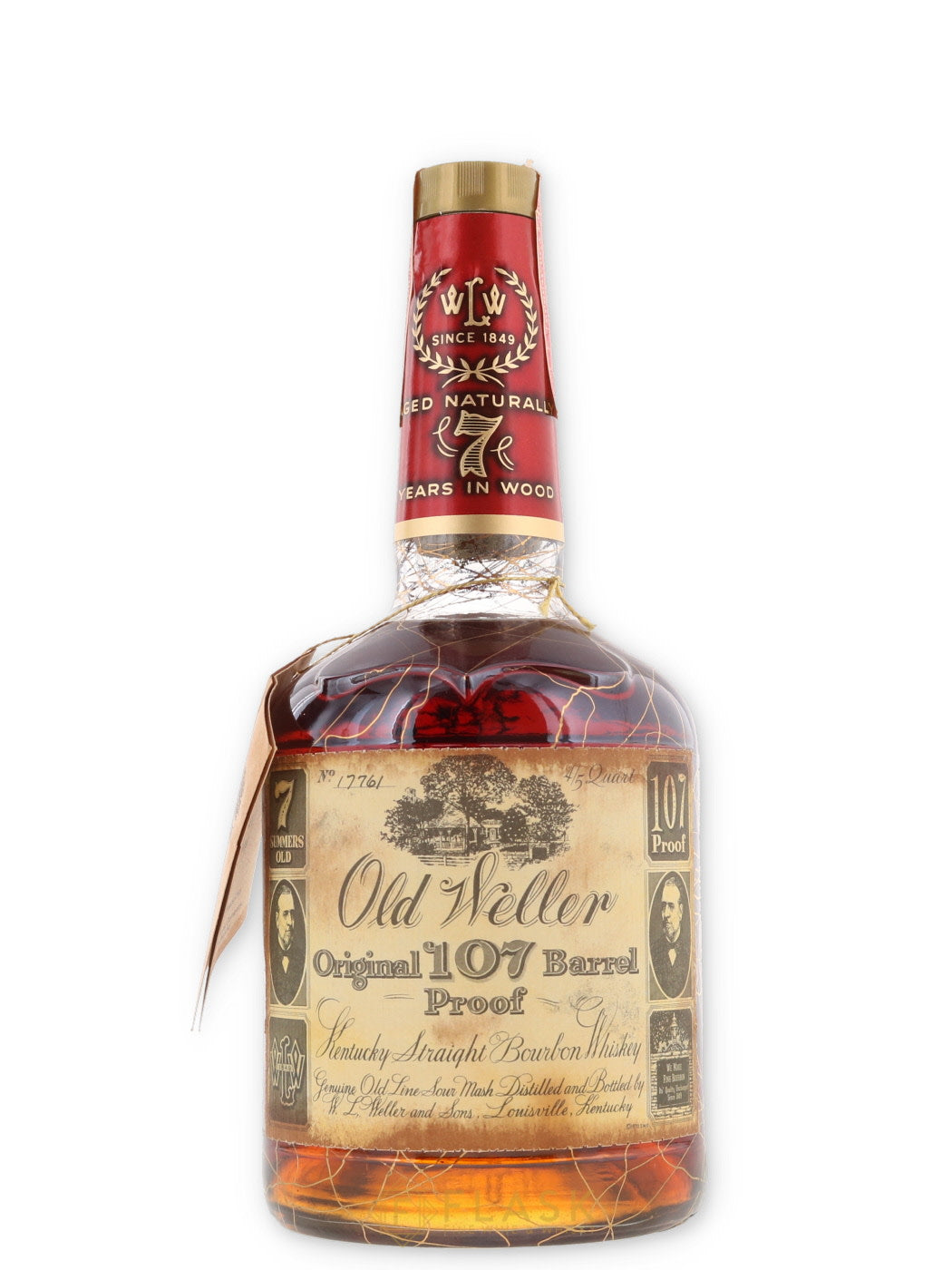 Buy Old Weller Original 107 Proof 7 Year Old Bourbon Gold Vein 1978