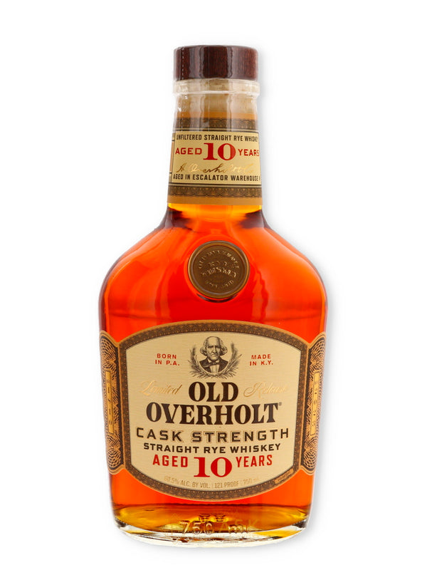 Old Overholt Cask Strength 10 Yr Straight Rye Whiskey Limited Release 121 Proof - Flask Fine Wine & Whisky