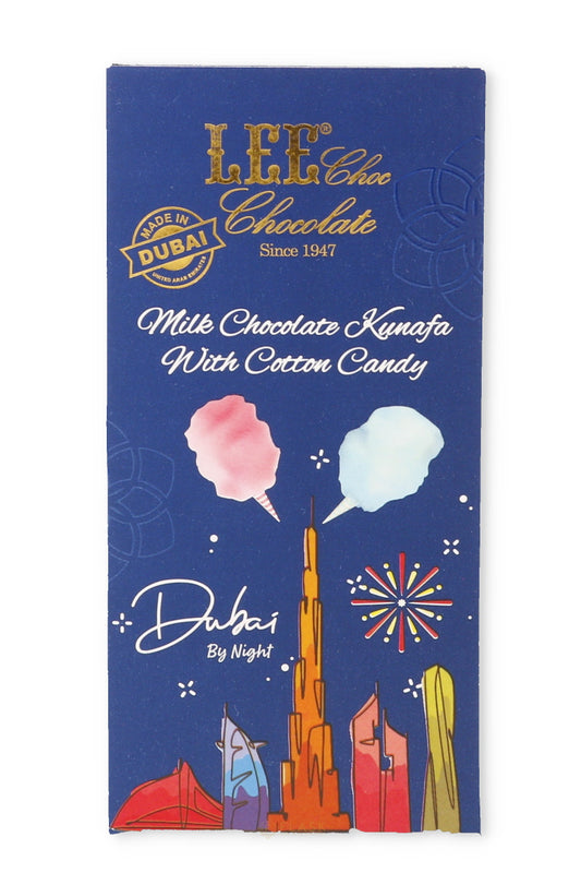 Lee Dubai Chocolate Cotton Candy Kunafa Bar 160g (Made in Dubai, UAE) - Flask Fine Wine & Whisky