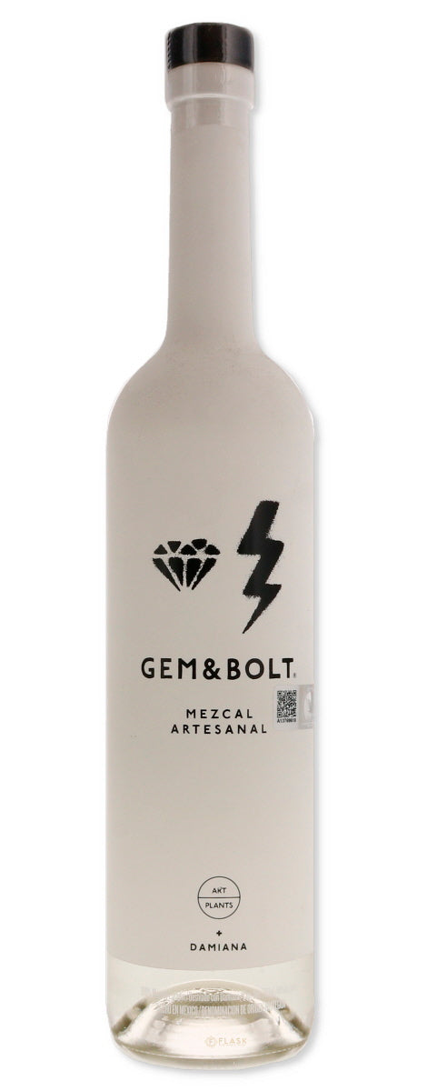 Gem & Bolt Mezcal With Damiana 750ml - Flask