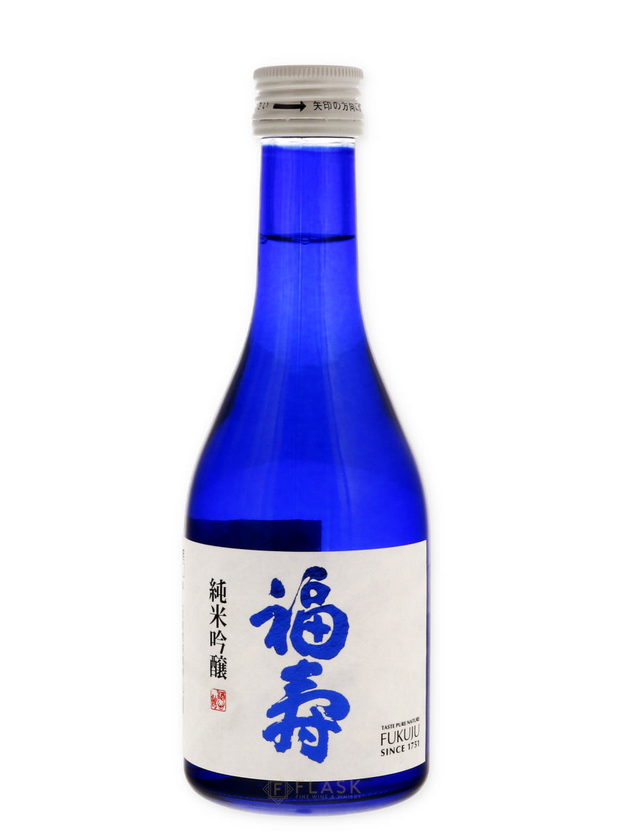 Buy Fukuju Blue Label Junmai Ginjo Kobe Sake 300ml | Flask