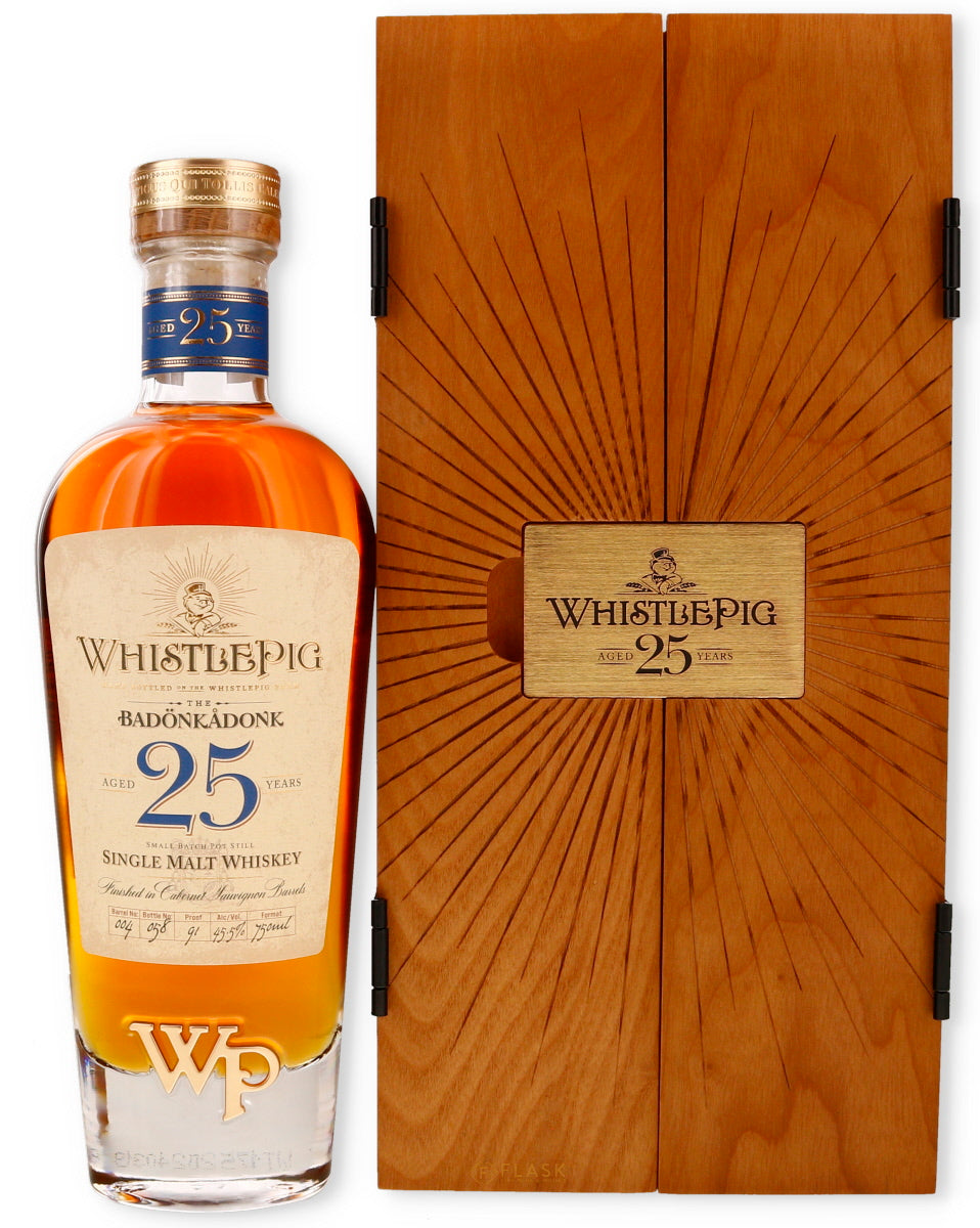 WhistlePig The Badonkadonk 25 Year Single Malt Whiskey | Flask Wines