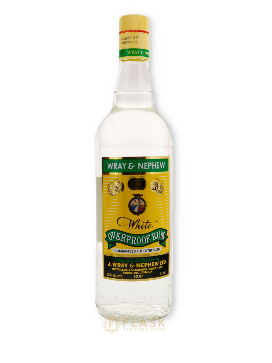 レイ& ネヒュー ホワイト　オーヴァープルーフ ラム　ラム酒　オールドボトル Wray & Nephew Overproof White Rum 1 Liter - Flask