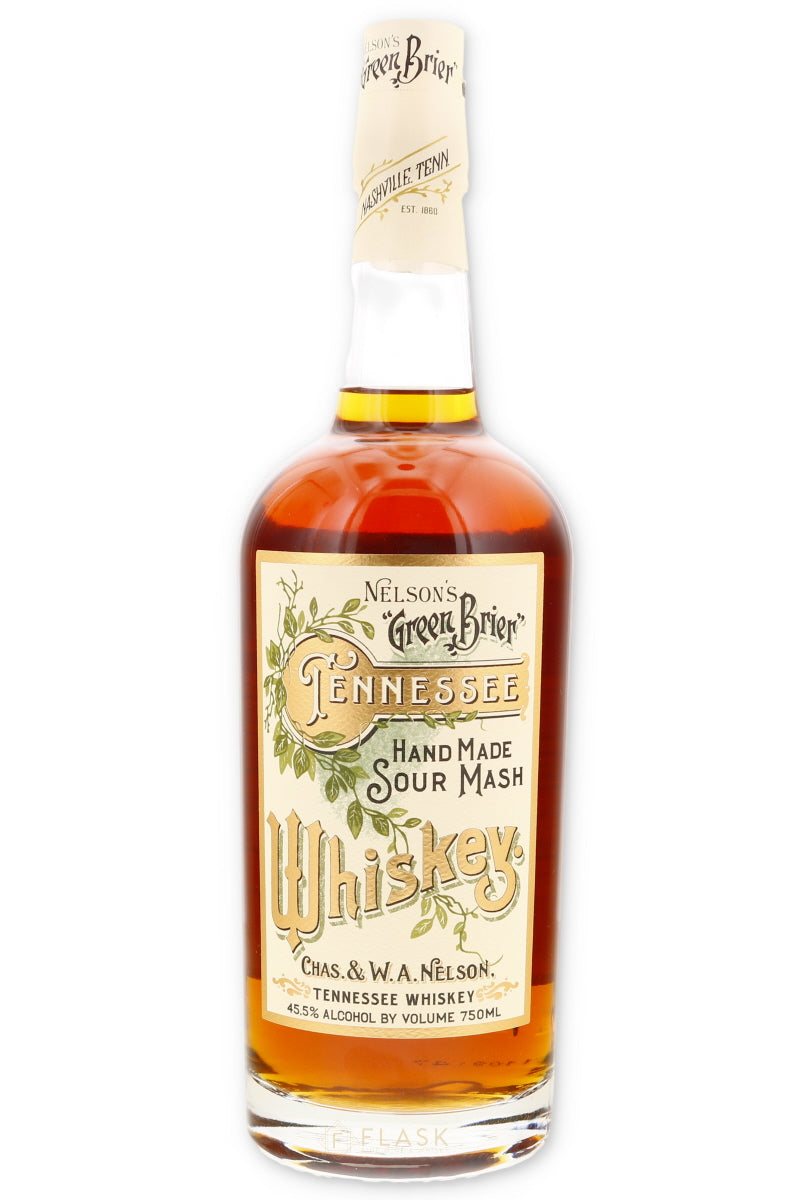 Nelson's Green Brier Tennessee Sour Mash Whiskey - Flask