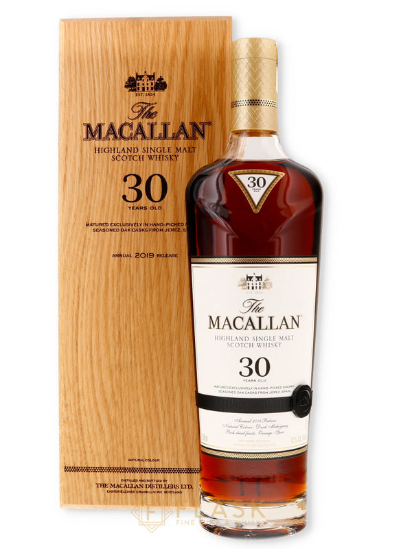 Macallan 30 Year Old Single Malt Sherry Cask 2019 750ml - Flask Fine Wine & Whisky