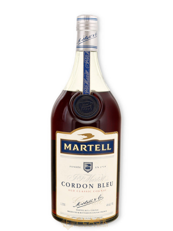 Martell Cordon Bleu Cognac Old Release 1 Liter - Flask Fine Wine & Whisky
