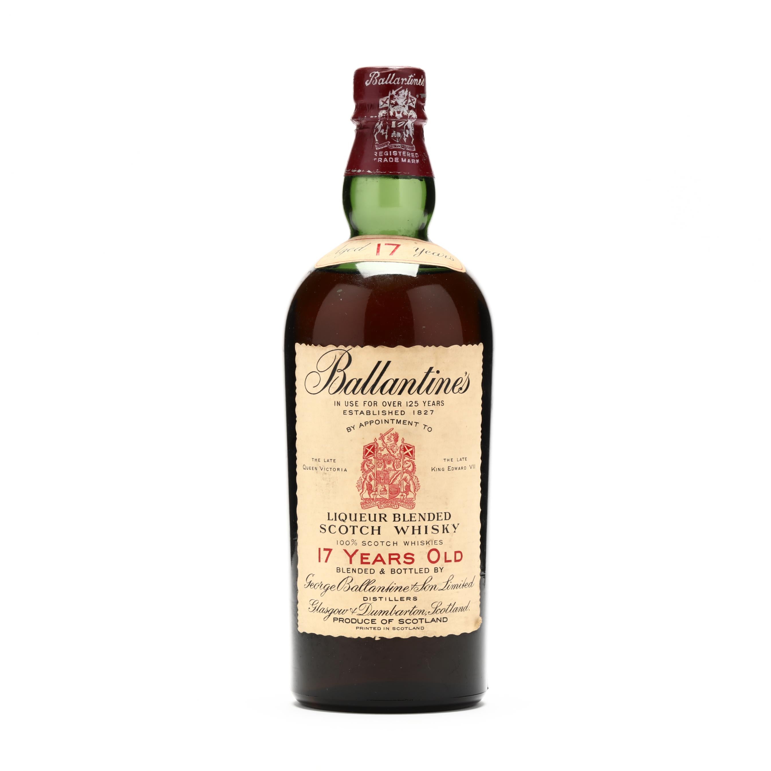 Buy Ballantine's 17 Year Old Vintage Scotch Whiskey 1950s