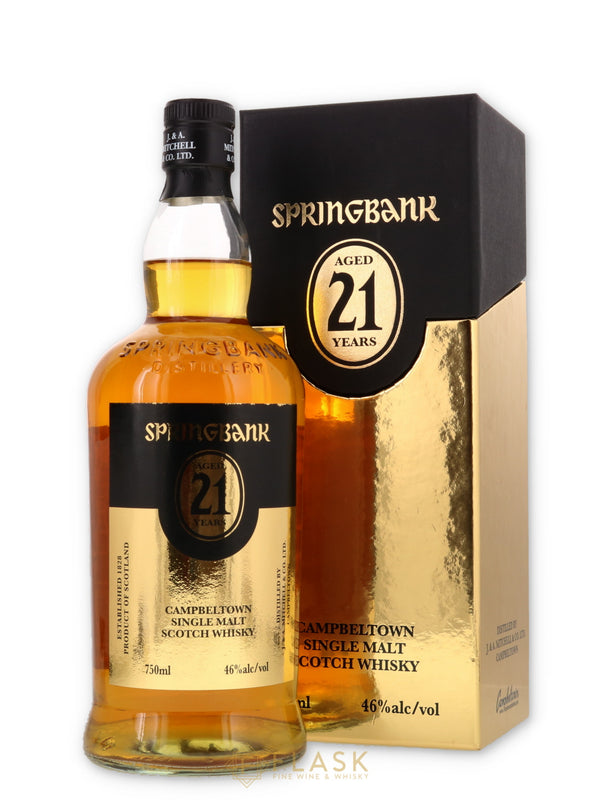 Springbank 21 Year Old [Gold Box] - Flask Fine Wine & Whisky