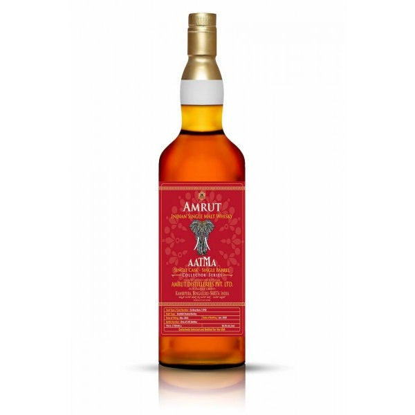 Amrut AATMA 7yr Unpeated Port Pipe #4670 Single Cask Barrel - Flask Fine Wine & Whisky