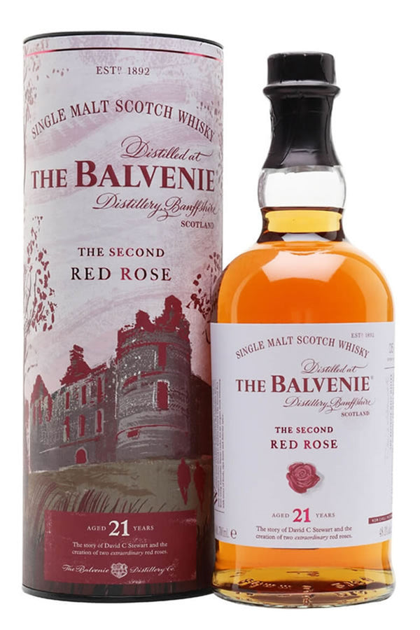 Balvenie 21 Year Old The Second Red Rose Single Malt 70cl - Flask Fine Wine & Whisky