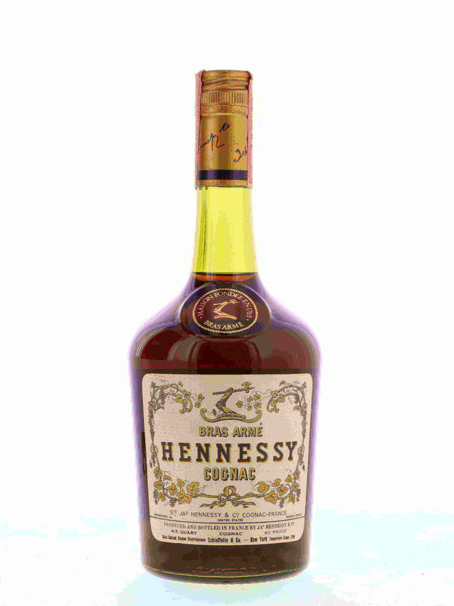 Buy Hennessy Bras Arme Cognac 1970s 4/5 Quart