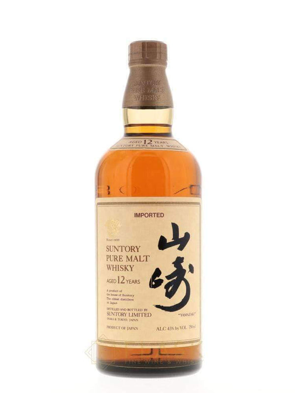 Suntory Pure Malt 12 Year Old Yamazaki Lion's Crest 1990s 750ml - Flask Fine Wine & Whisky