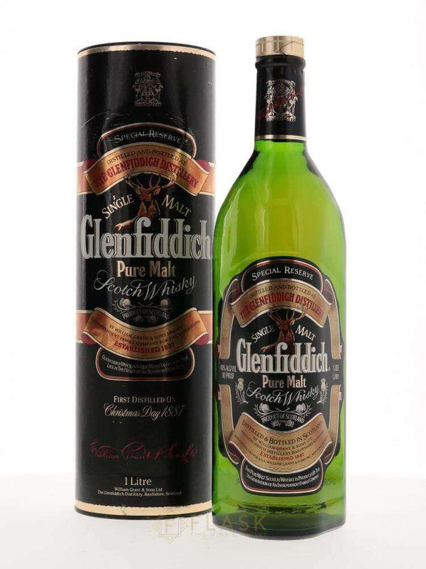 Glenfiddich Pure Malt Special Old Reserve 1990s 1 Liter - Flask Fine Wine & Whisky