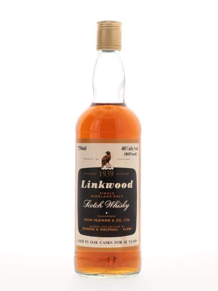 Buy Linkwood 1939 Gordon & MacPhail 42 Year Old Single Malt Scotch [Net}