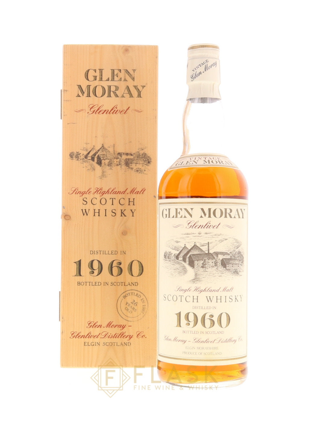 Glen Moray 26年 1960年ビンテージ ウイスキー Buy Glen Moray 1960 26 Year Old Single Malt Scotch | Flask Wines