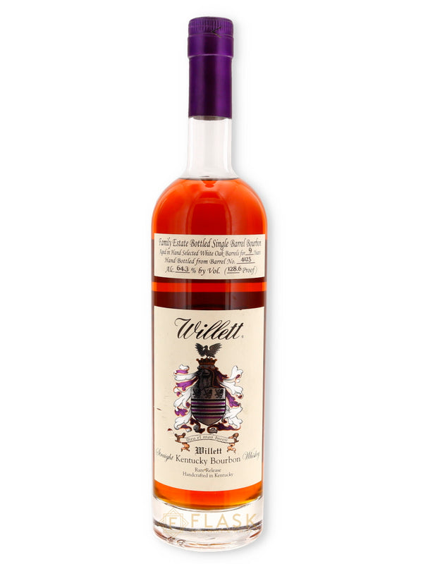 Willett Family Estate Single Barrel Bourbon 9 Year Old #4125 128.6 Proof - Flask Fine Wine & Whisky