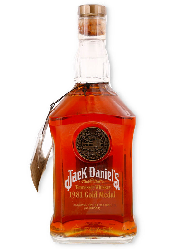 Jack Daniels Gold Medal Series No. 7 1981 Signed by Jimmy Bedford - Flask Fine Wine & Whisky