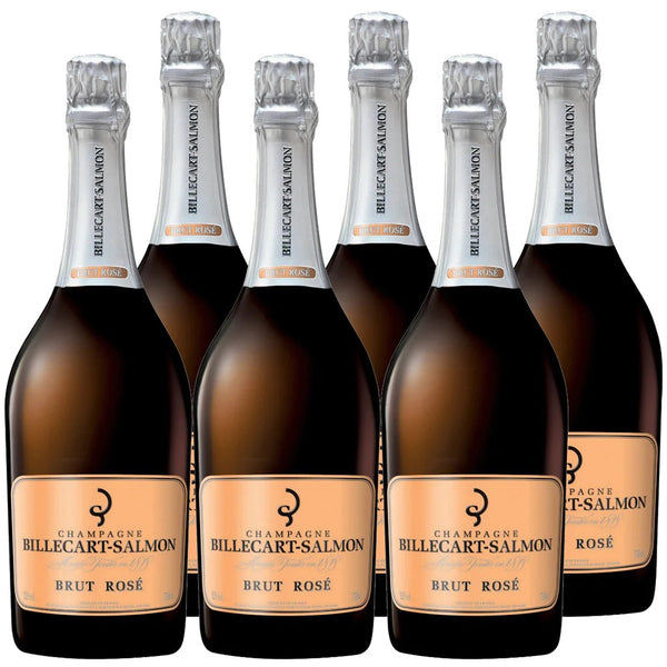 Billecart Salmon Brut Rose Champagne 6 Bottle Case - Flask Fine Wine & Whisky