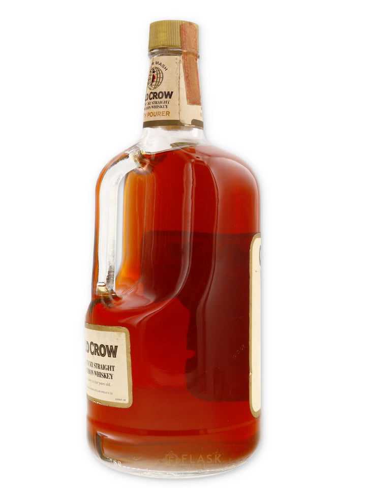 Old Crow Kentucky Straight Bourbon Vintage 1970s MAGNUM - Flask Fine Wine & Whisky