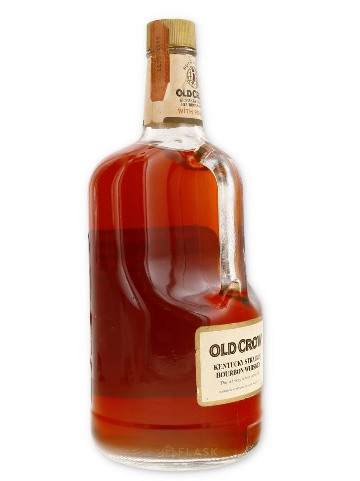 Old Crow Kentucky Straight Bourbon Vintage 1970s MAGNUM - Flask Fine Wine & Whisky