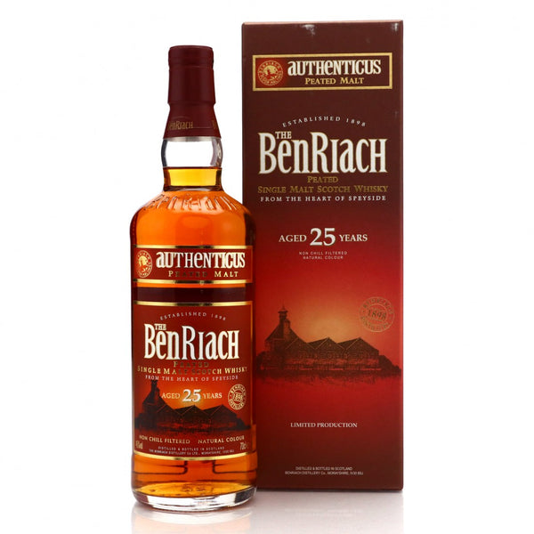 BenRiach Authenticus Peated 25 Year Old Single Malt Scotch 750ml - Flask Fine Wine & Whisky