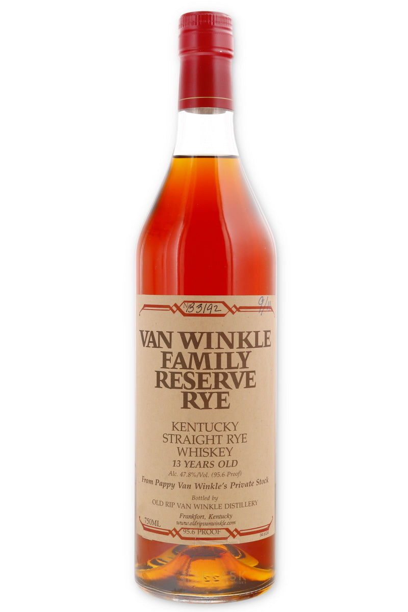 Van Winkle Family Reserve Rye Whiskey 13 Years Old Bottled 2010 - Flask Fine Wine & Whisky