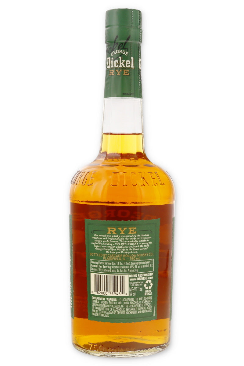 George Dickel Rye Whisky - Flask Fine Wine & Whisky