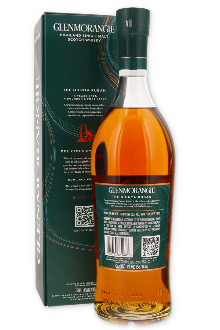Glenmorangie The Quinta Ruban 14 Year Aged Single Malt Scotch - Flask Fine Wine & Whisky