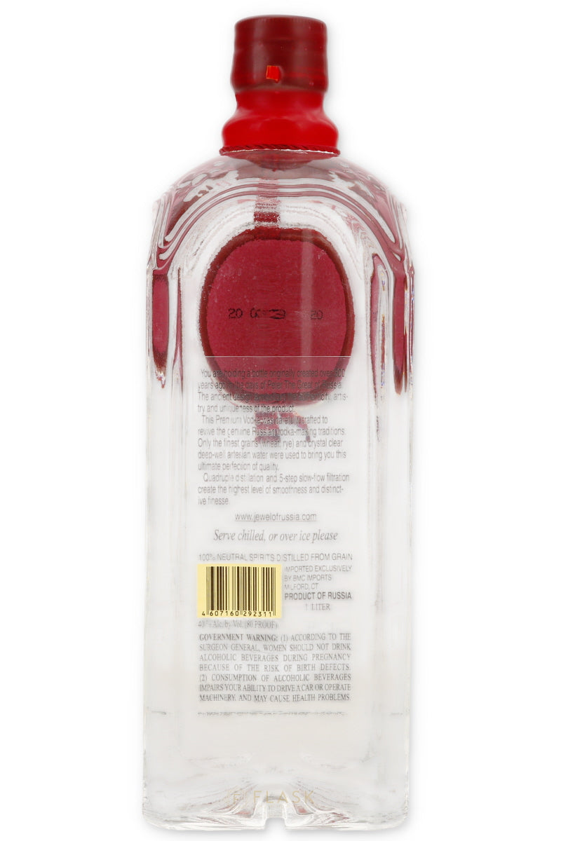 Buy Jewel of Russia Classic Vodka 1 Liter | Flask Wines