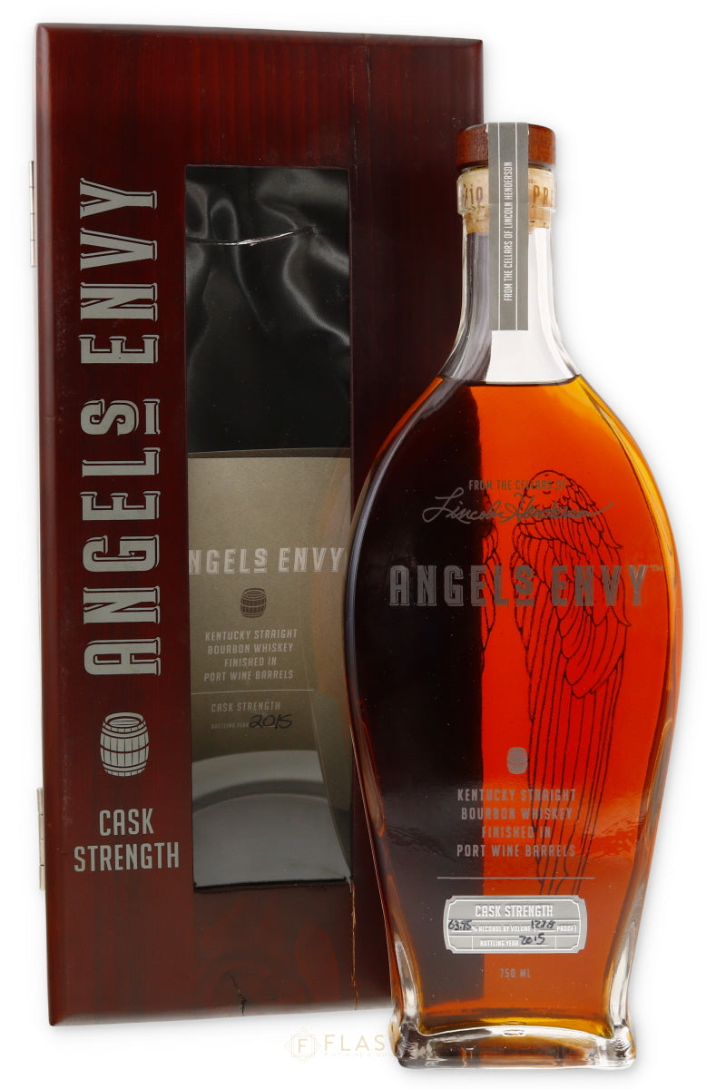 Angels Envy Bourbon Finished in  Port Barrels Cask Strength 2015 - Flask Fine Wine & Whisky