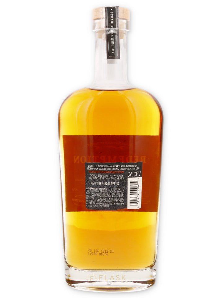 Redemption Rye - Flask Fine Wine & Whisky