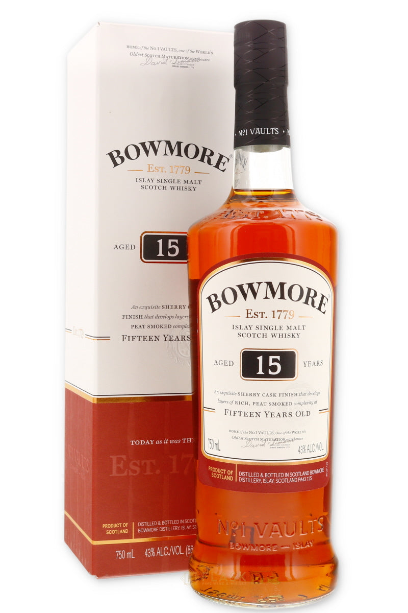 Bowmore 15 Year Darkest Sherry Cask Finished Single Malt - Flask Fine Wine & Whisky