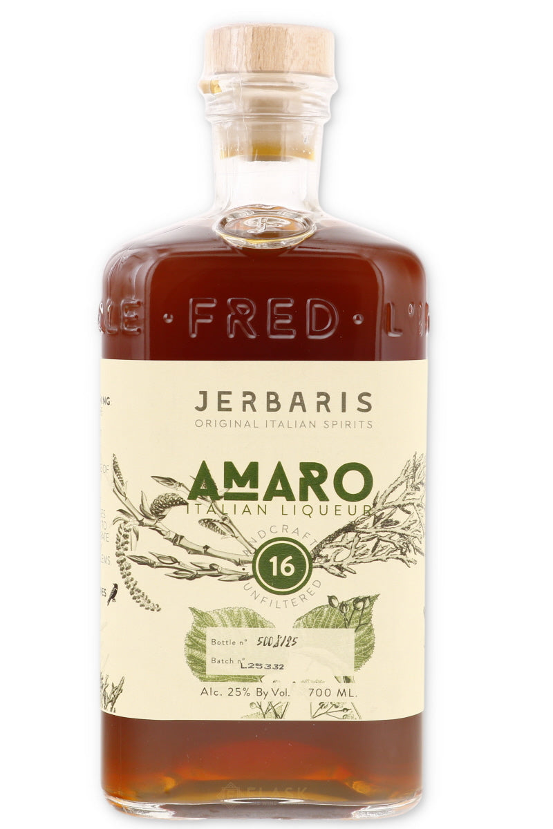Jerbaris (Formerly Fred Jerbis) Amaro 16 700ml - Flask Fine Wine & Whisky