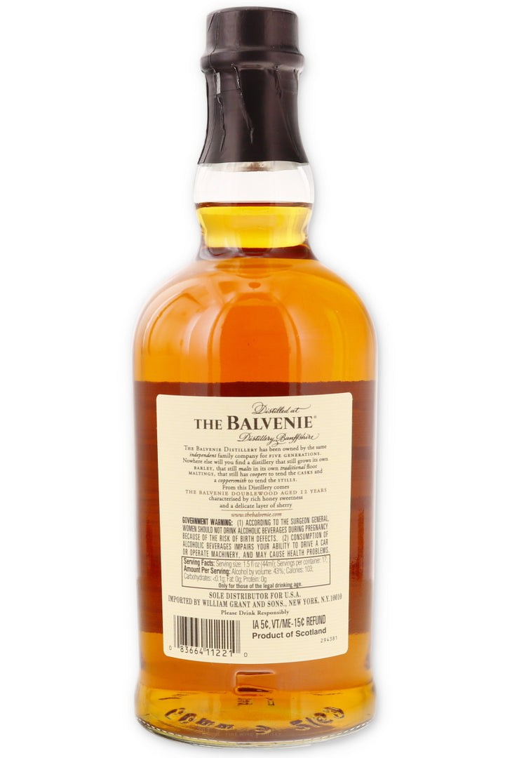 Balvenie DoubleWood 12 Single Malt Scotch Whisky - Flask Fine Wine & Whisky