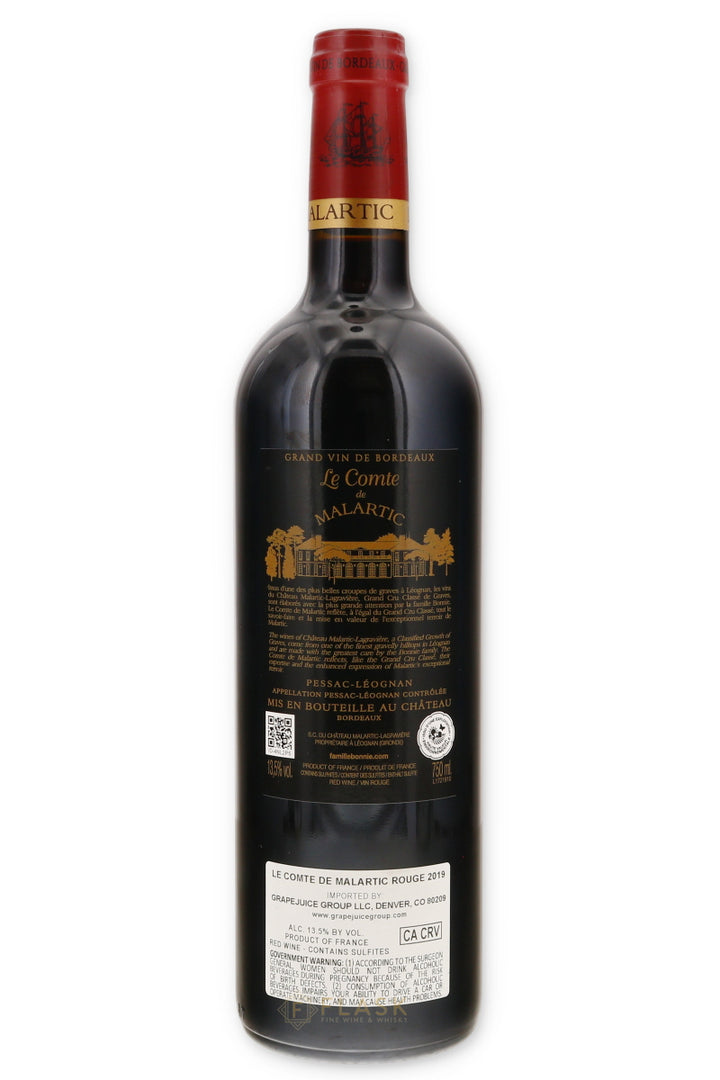 Le Comte de Malartic Rouge 2019 750ml - Flask Fine Wine & Whisky