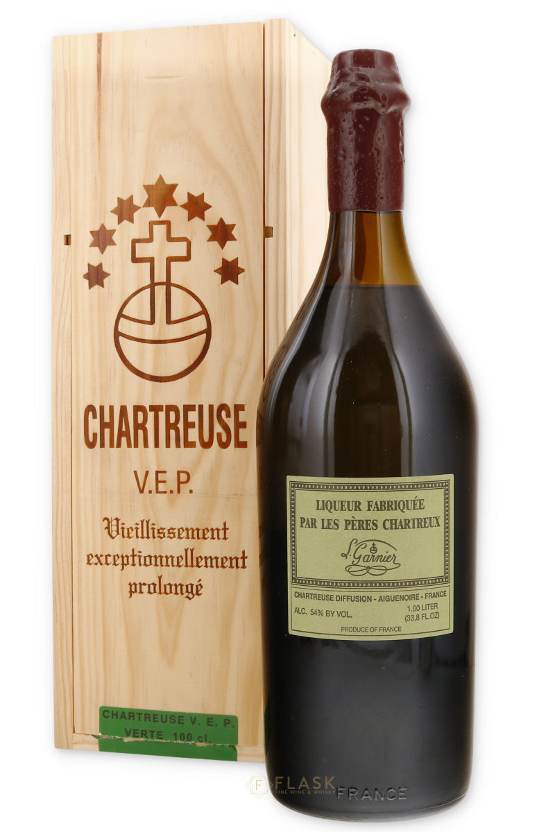 シャルトリューズVEP ヴェール　未開栓・箱あり　CHARTREUSE VEP Buy Chartreuse Green VEP 1 Liter | Flask Wines