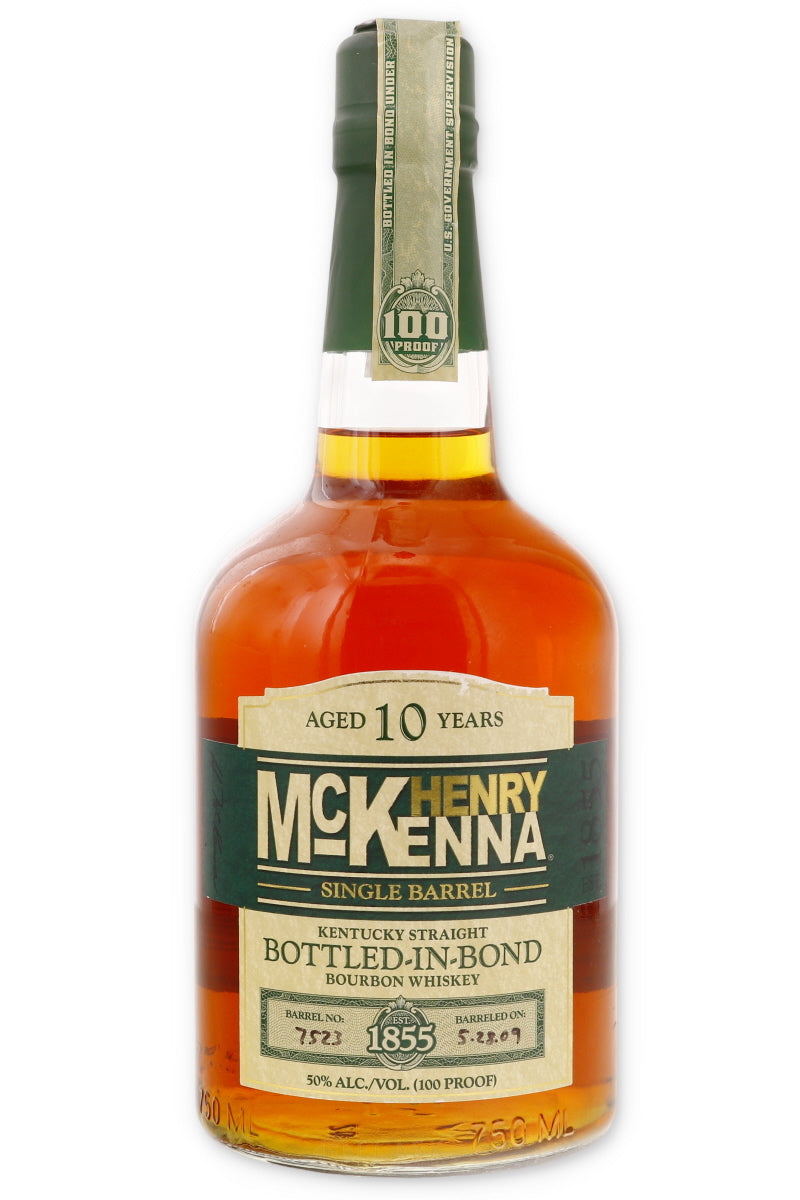 Henry McKenna 10 Year Old Single Barrel Bourbon 100 Proof Bottled in Bond - Flask Fine Wine & Whisky