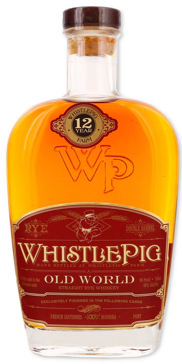 WhistlePig Old World Rye 12 Year Old 100% Madeira Cask Finish - Flask Fine Wine & Whisky