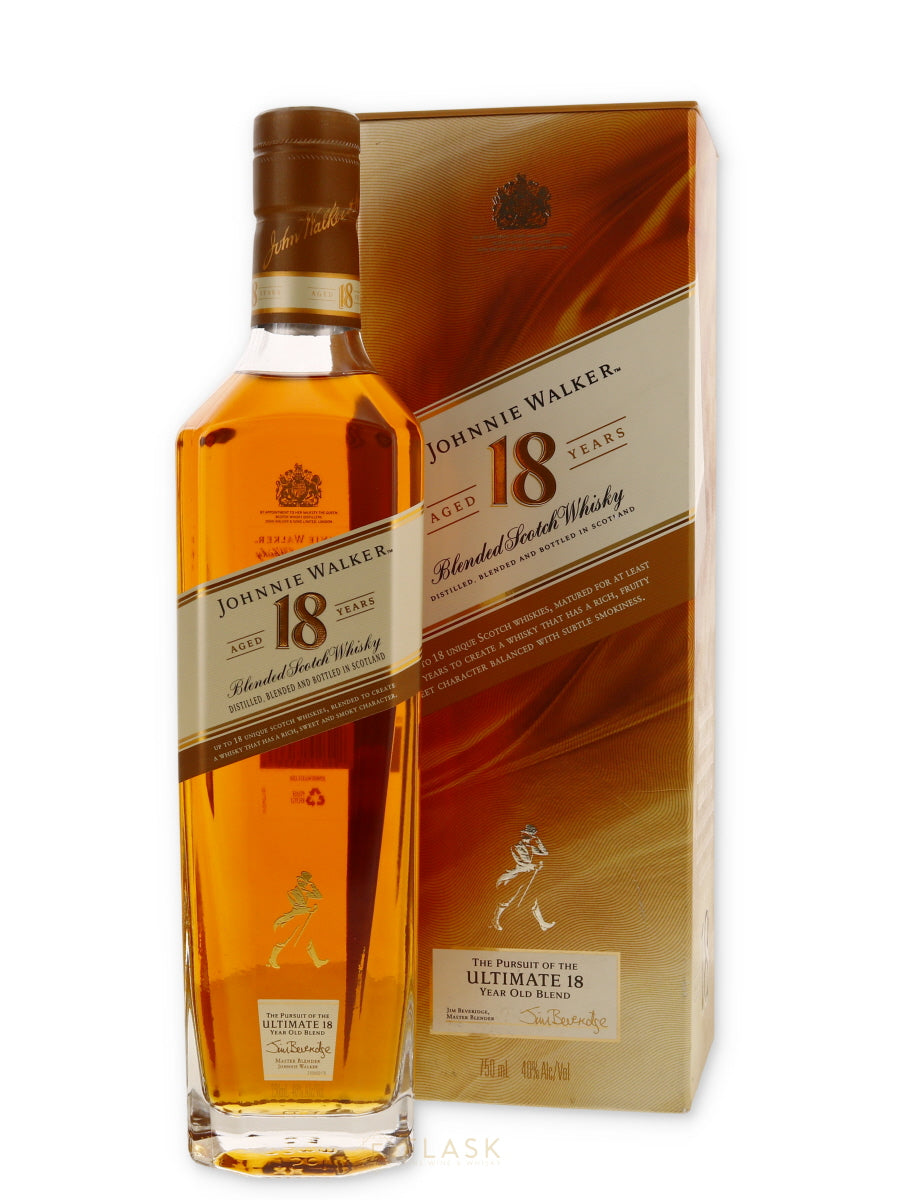 Johnnie Walker Ultimate 18 | Blended Scotch Whisky | Flask Wines