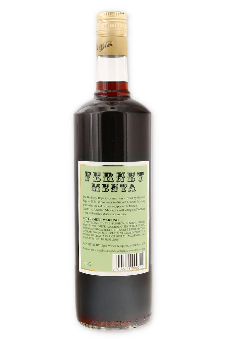 Rapa Giovanni Fernet Menta Liqueur 1 Liter - Flask Fine Wine & Whisky