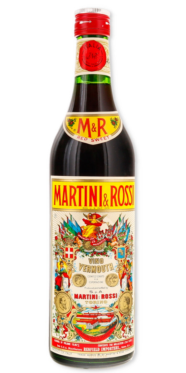 Rossi Bitter Aperitivo Martini & Rossi Bottled 1970s 1 Liter - Flask Fine Wine & Whisky