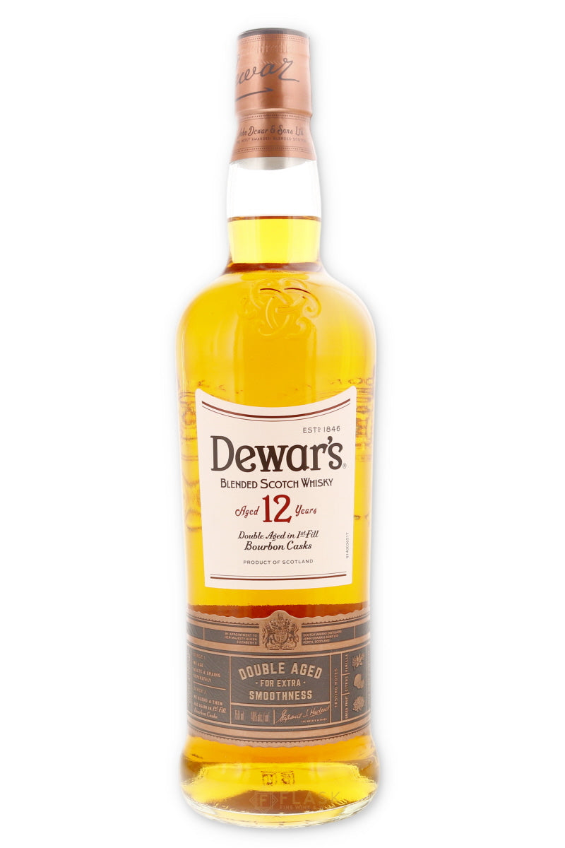 Dewars 12 Year Old Blended Scotch Whisky 750ml - Flask Fine Wine & Whisky