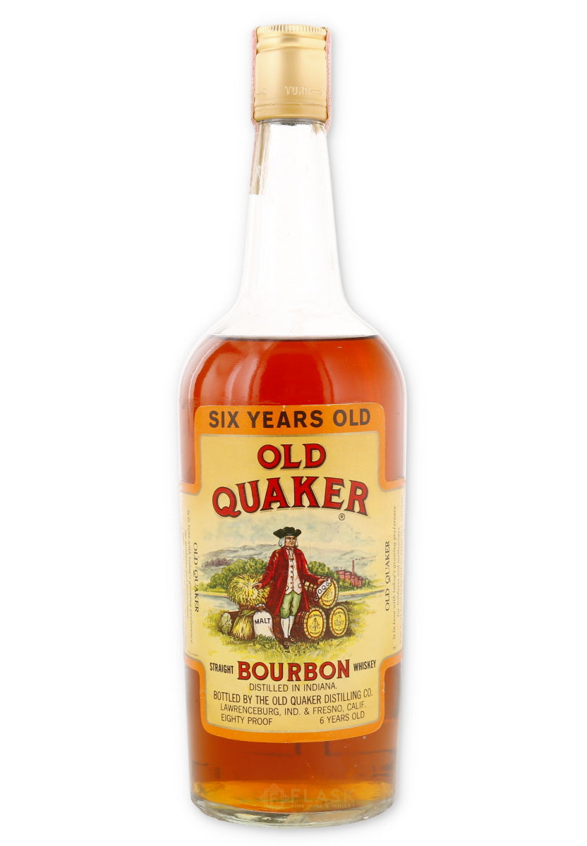 Old Quaker Bourbon 6yo 1970s 4/5 Quart - Flask Fine Wine & Whisky