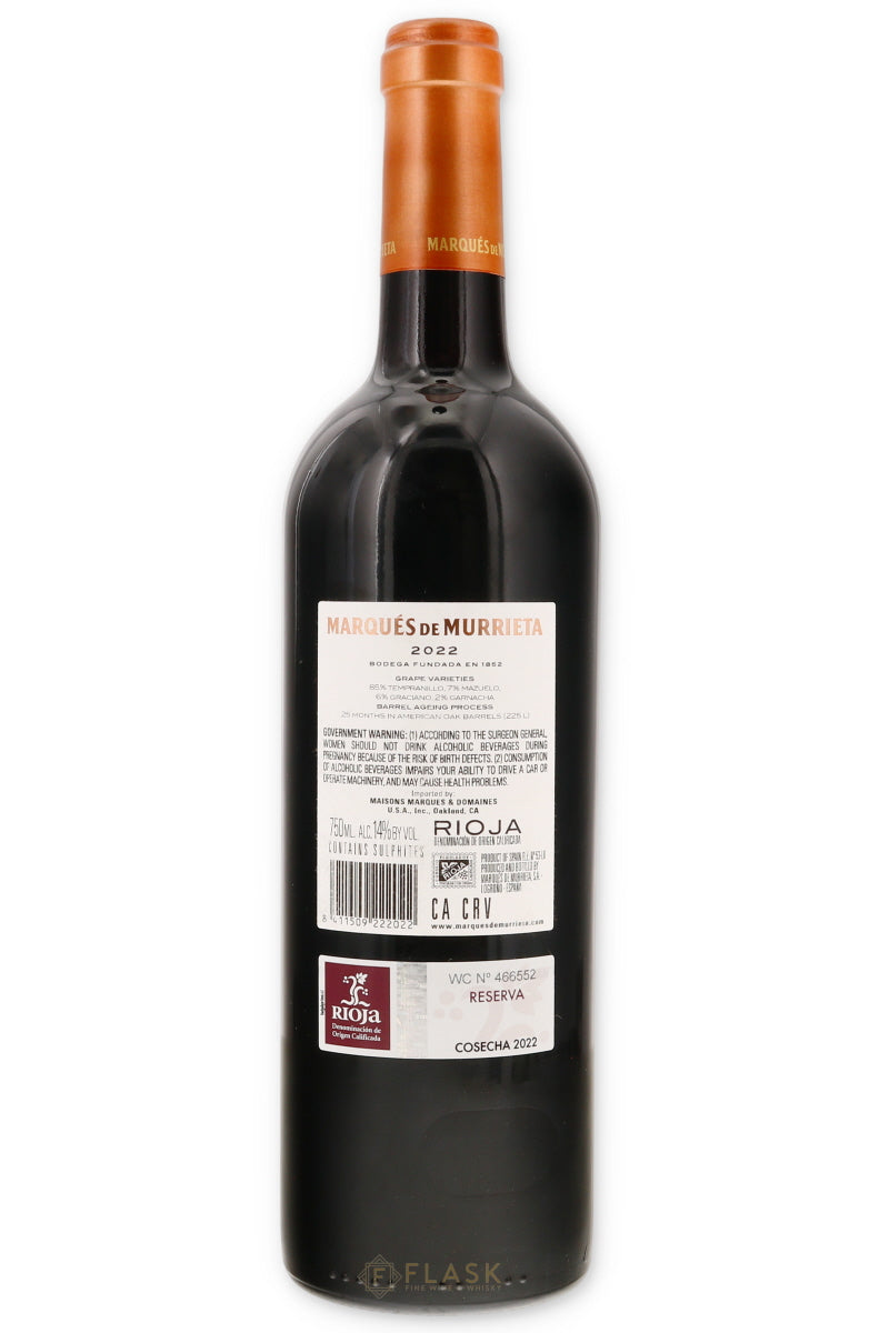 Marques de Murrieta Reserva Rioja 2022