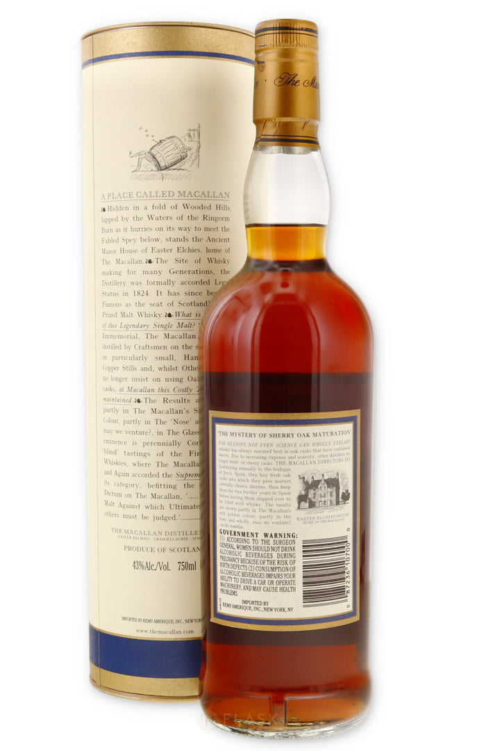 Macallan 18 Year Sherry Oak 1982 - Flask Fine Wine & Whisky
